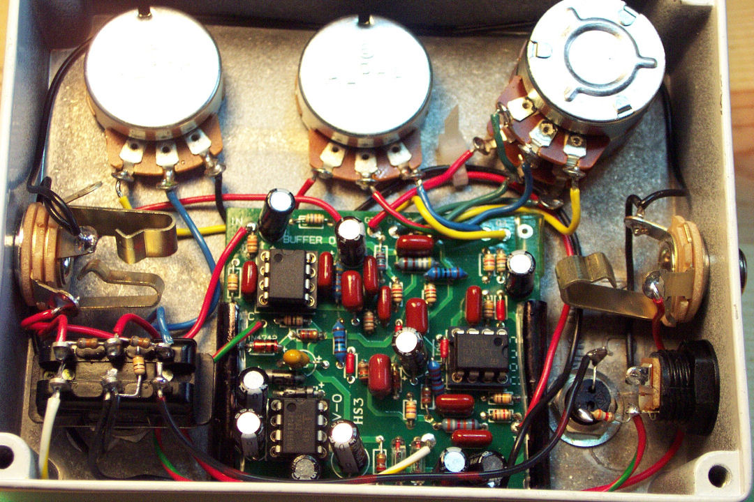 klon centaur clone circuit board customer build in enclosure